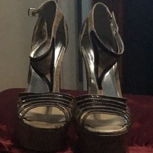 High heels open shoes